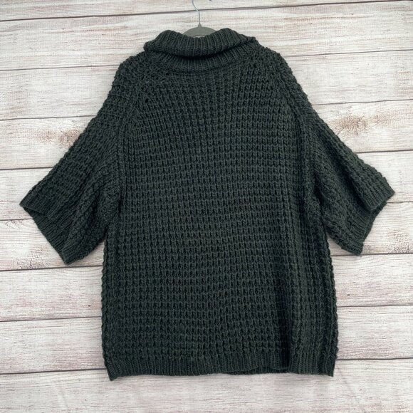 Plenty by Tracy Reese Chunky Knit Turtleneck Sweater Women's XL Green NEW - Picture 2 of 12